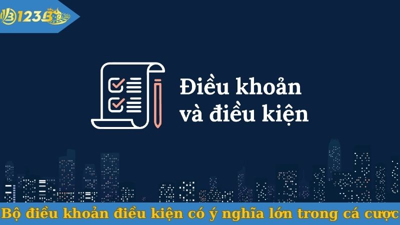 Bộ điều khoản điều kiện có ý nghĩa lớn trong cá cược