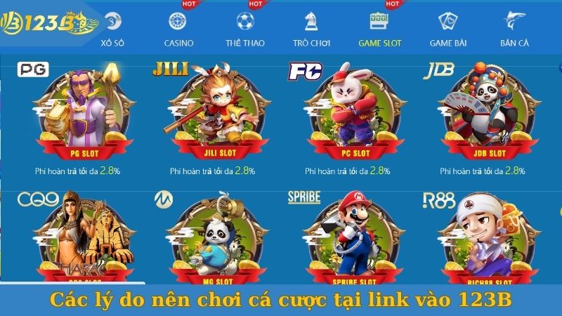Các lý do nên chơi cá cược tại link vào 123B chính thức
