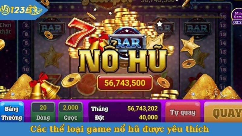 Các thể loại game nổ hũ được yêu thích