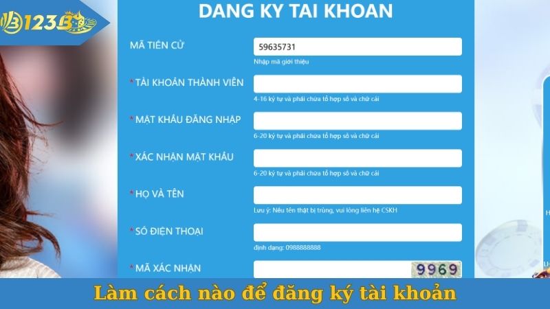 Làm cách nào để đăng ký tài khoản