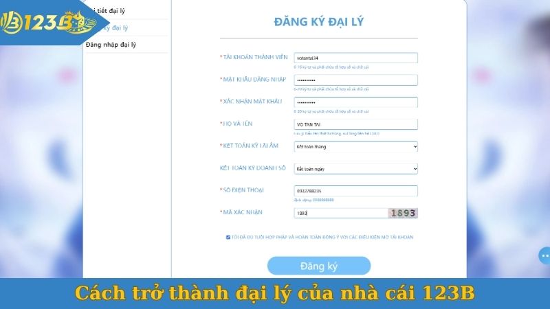 Cách trở thành đại lý của nhà cái 123B