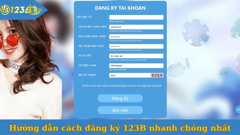 Hướng dẫn cách đăng ký 123B nhanh chóng nhất